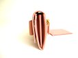 Photo3: PRADA Saffiano Light Pink Leather Ribbon Bifold Long Flap Wallet #a062
