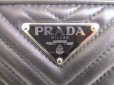 Photo10: PRADA Triangle Logo Black Nappa Leather Round Zip Long Wallet #a067
