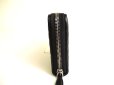 Photo4: PRADA Triangle Logo Black Nappa Leather Round Zip Long Wallet #a067