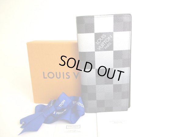 Photo1: LOUIS VUITTON Damier Graphite Jumbo Long Wallet Portefeuille Brazza NM #a069