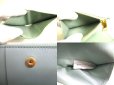 Photo9: BOTTEGA VENETA Peppermint Green Leather Small Cassette Bi-Fold Zip Wallet #070