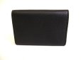 Photo2: Saint Laurent Paris YSL Black Leather Trifold Wallet Compact Wallet #a072 (2)