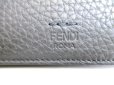 Photo10: FENDI Selleria Dark Gray Leather Bifold Long Wallet #a073