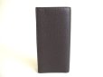 Photo2: FENDI Selleria Dark Gray Leather Bifold Long Wallet #a073 (2)