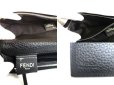 Photo9: FENDI Selleria Dark Gray Leather Bifold Long Wallet #a073
