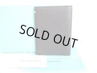 Tiffany&Co. Black Leather Passport Holder Notebook Holders #a075