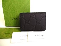GUCCI GG Rubber Effect Trifold Wallet Compact Wallet #a077
