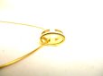 Photo4: HERMES White Pop Ash H Gold Plated Necklace Choker Pendant #a099