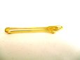 Photo6: GUCCI Vintage Gold Plated Necktie Pin Necktie Clip #a102