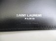Photo10: Saint Laurent Paris Black Leather Bifold Bill Wallet Purse #a107