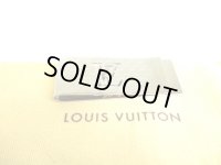 LOUIS VUITTON Stainless Steel Champs Elysees Bill Money Clip #a109