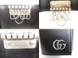 Photo9: GUCCI GG Marmont Black Leather Silver H/W 6 Pics Key Cases #a118