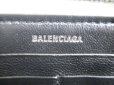 Photo10: BALENCIAGA Everyday Silver Glitter Leather Round Zip Wallet #a119
