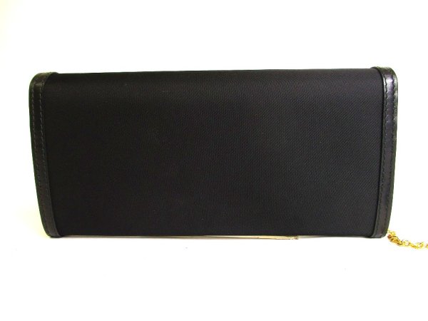 Photo2: PRADA Black Nylon and Leather Bifold Long Wallet Purse #a122