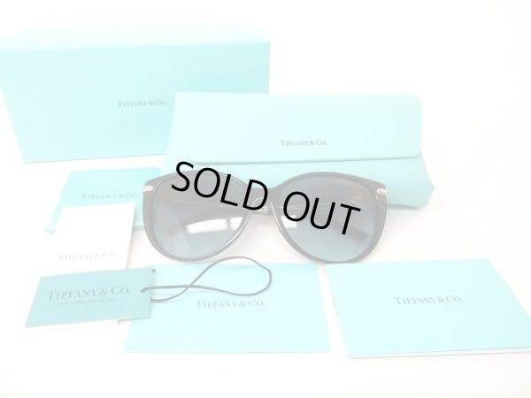 Photo1: Tiffany & Co. Gray Lens Silver Frame Sunglasses Eye Wear #a133