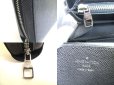 Photo10: LOUIS VUITTON Taiga Ardoise Leather Zippey XL Wallet Clutch Bag #a139