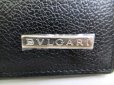 Photo10: BVLGARI Black Leather Bifold Flap Bill Wallet ID Case #a164