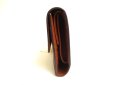 Photo3: LOUIS VUITTON Monogram Brown Leather Trifold Long Wallet International #a167