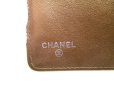 Photo10: CHANEL CC Logo Bronze Leather Bifold Long Wallet Purse #a169