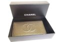 Photo12: CHANEL CC Logo Bronze Leather Bifold Long Wallet Purse #a169