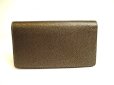Photo2: CHANEL CC Logo Bronze Leather Bifold Long Wallet Purse #a169 (2)