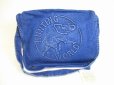 Photo1: HUNTING WORLD Blue Denim Messenger Bag Crossbody Bag Purse #a172 (1)