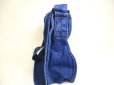 Photo3: HUNTING WORLD Blue Denim Messenger Bag Crossbody Bag Purse #a172