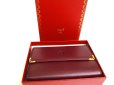 Photo12: Cartier Must de Cartier Bordeaux Leather Trifold Wallet #a173