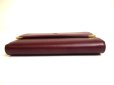 Photo5: Cartier Must de Cartier Bordeaux Leather Trifold Wallet #a173