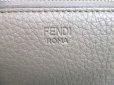 Photo10: FENDI Peekaboo Greige Leather Zip Around Long Wallet #a174