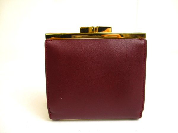 Photo2: Cartier Must de Cartier Bordeaux Leather Trifold Wallet #a178