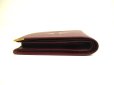 Photo6: Cartier Must de Cartier Bordeaux Leather Bifold Wallet Purse #a179