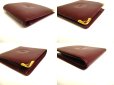 Photo7: Cartier Must de Cartier Bordeaux Leather Bifold Wallet Purse #a179