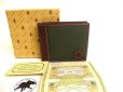 Photo1: HUNTING WORLD Safari Khaki Green Canvas Brown Leather Bifold Wallet #a180 (1)