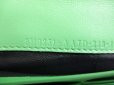 Photo11: FENDI Lignt Green Leather Flap Long Wallet Baguette Continental #a182
