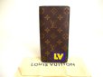 Photo1: LOUIS VUITTON Monogram Flap Wallet Portefeuille Brazza NM Rubber Patch #a186 (1)