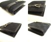 Photo7: GUCCI GG Canvas Black Leather Bifold Wallet Compact Wallet #a187
