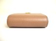 Photo6: GUCCI Double G Dusty Pink Leather Bifold Wallet Compact Wallet #a188