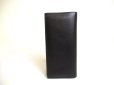 Photo2: PRADA Saffiano Black Leather Bifold Long Flap Wallet #a189 (2)
