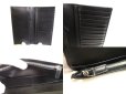 Photo8: PRADA Saffiano Black Leather Bifold Long Flap Wallet #a189