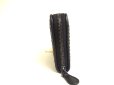 Photo4: BOTTEGA VENETA Intrecciato Black Leather Round Zip Wallet Purse #a196