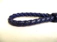 Photo3: BOTTEGA BENETA Intrecciato Navy Blue Leather Key Chain Key Holder #a201