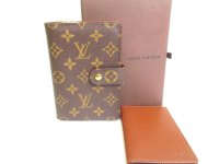 LOUIS VUITTON Monogram Leather Bifold Wallet Porte Papiers Zippe #203