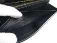 Photo11: Saint Laurent Paris Gold YSL Motif Black Grain Leather Long Flap Wallet #a205