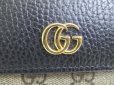 Photo10: GUCCI Marmont G Black Leather Continental Wallet Flap Long Wallet #a206