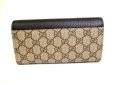 Photo2: GUCCI Marmont G Black Leather Continental Wallet Flap Long Wallet #a206 (2)