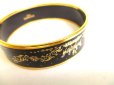 Photo6: HERMES Black Enamel Horse Motif Bangle Bracelet Email Imprime GM #a208