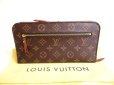 Photo1: LOUIS VUITTON Monogram Brown Leather Wallet Porte Feuille insolite Organizer #a225 (1)