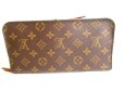 Photo2: LOUIS VUITTON Monogram Brown Leather Wallet Porte Feuille insolite Organizer #a225 (2)