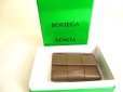 Photo12: BOTTEGA VENETA Cassette Khaki Brown Leather Trifold Wallet Compact Wallet #a227